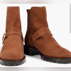 Stuart Weitzman Womens Suede and Neoprene Ankle boots Size 7